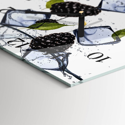 Square wall clock Blackberries
