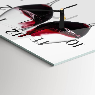 Square wall clock Wine