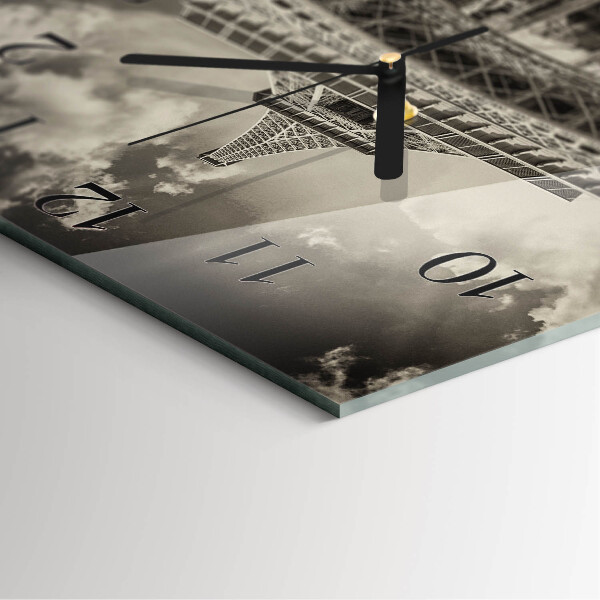 Square wall clock Eiffel Tower