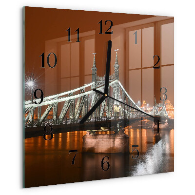 Square wall clock Bridge