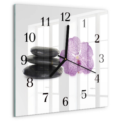 Square wall clock Stones