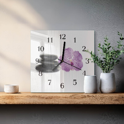 Square wall clock Stones