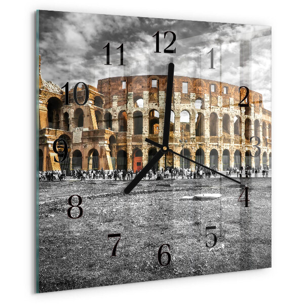 Square wall clock Colosseum
