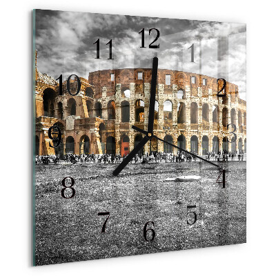 Square wall clock Colosseum