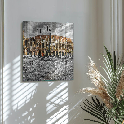 Square wall clock Colosseum