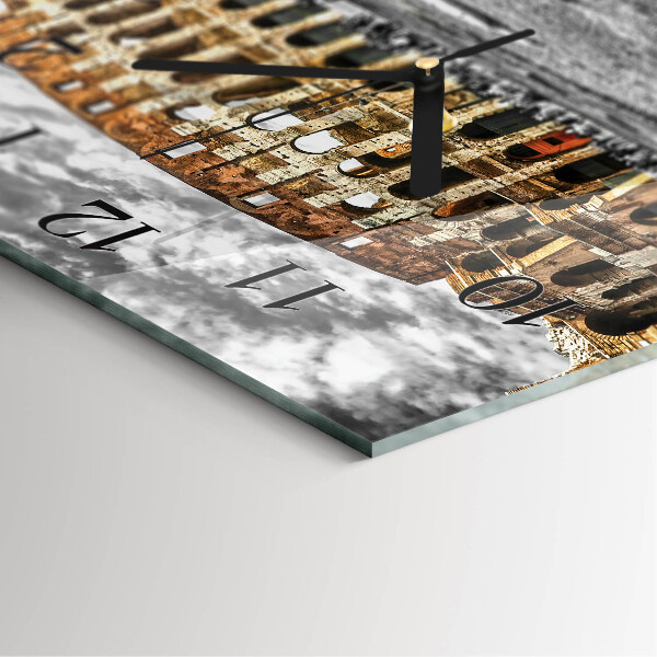 Square wall clock Colosseum