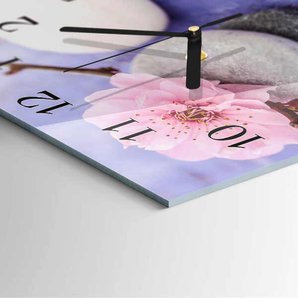 Square wall clock Stones