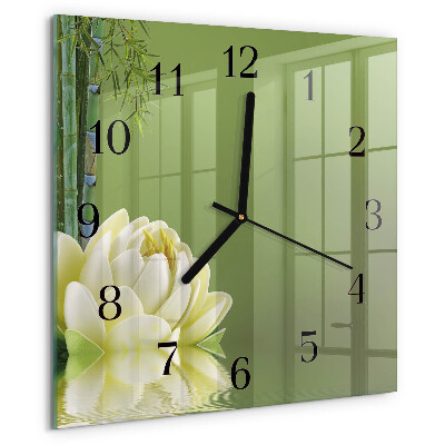 Square wall clock Lily