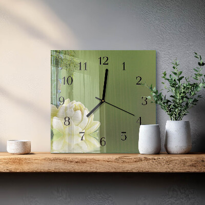 Square wall clock Lily