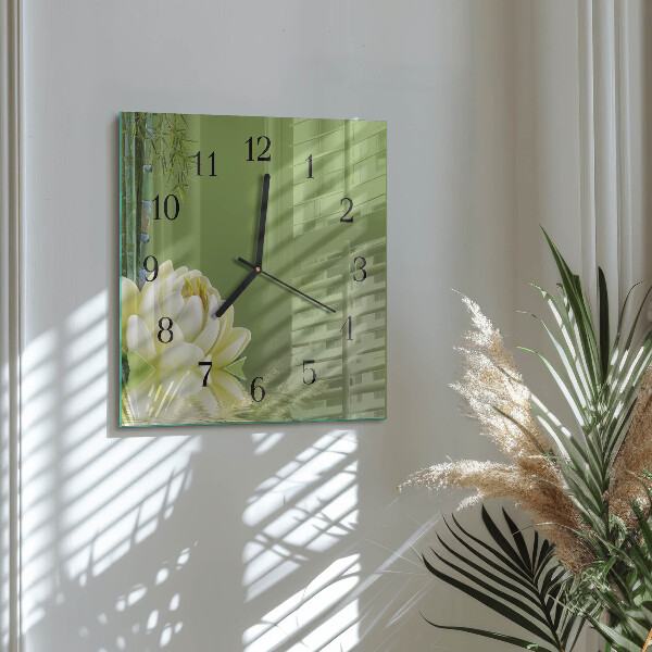 Square wall clock Lily