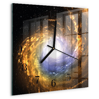 Square wall clock Cosmos