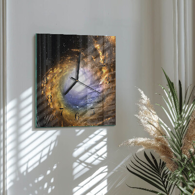 Square wall clock Cosmos