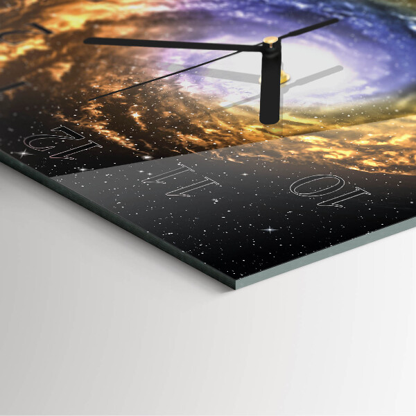 Square wall clock Cosmos