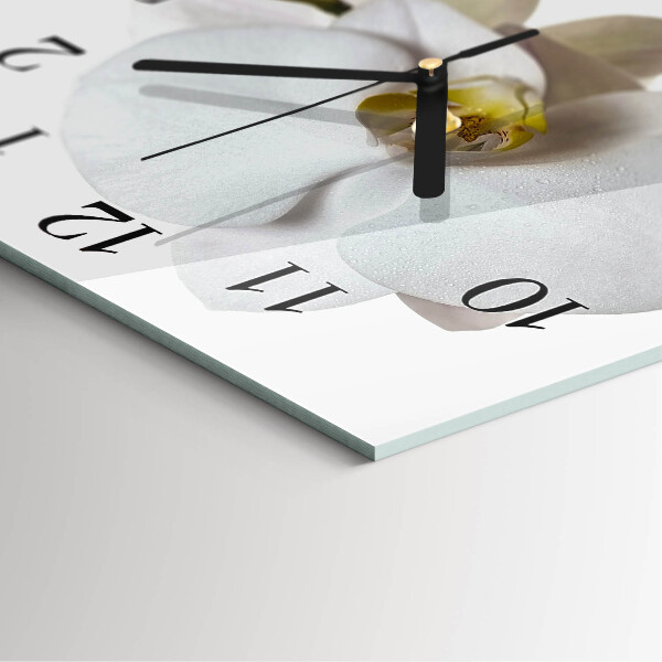 Square wall clock Orchid