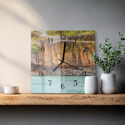 Square wall clock Cliff