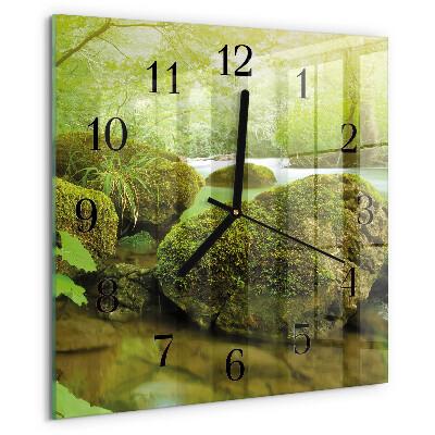 Square wall clock Nature