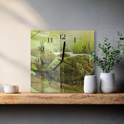 Square wall clock Nature