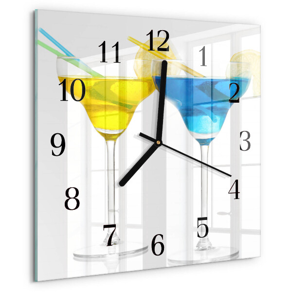 Square wall clock Cocktail
