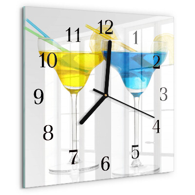 Square wall clock Cocktail