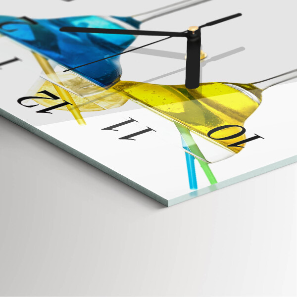 Square wall clock Cocktail