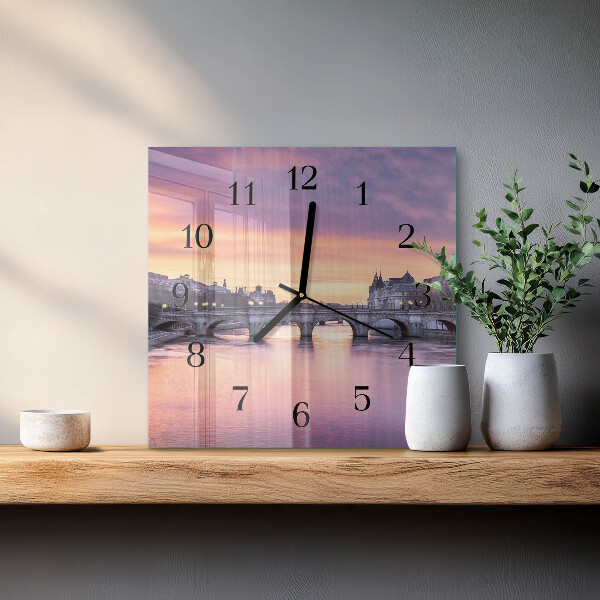 Square wall clock River City