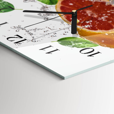 Square wall clock Grapefruit