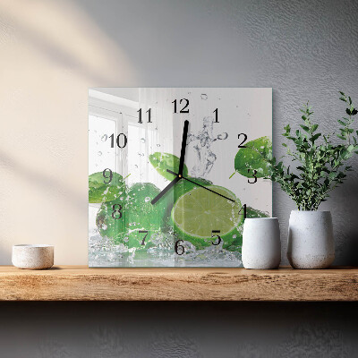 Square wall clock Calcium carbonate