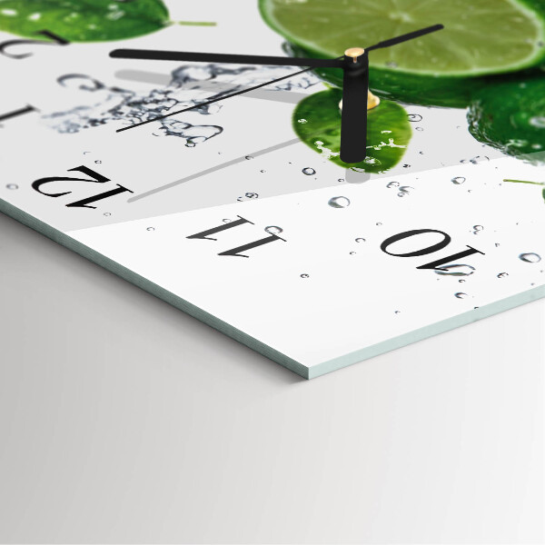 Square wall clock Calcium carbonate