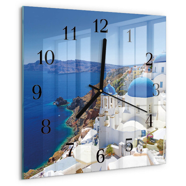 Square wall clock Santorini