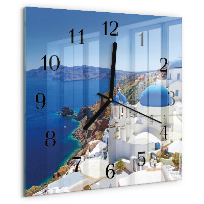 Square wall clock Santorini
