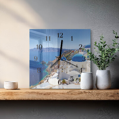 Square wall clock Santorini