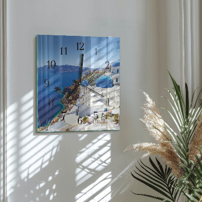 Square wall clock Santorini