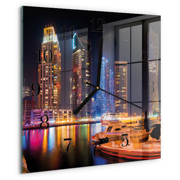 Square wall clock Horizon