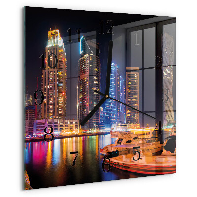 Square wall clock Horizon
