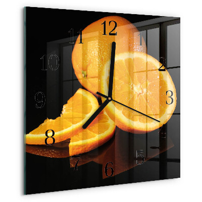 Square wall clock Oranges