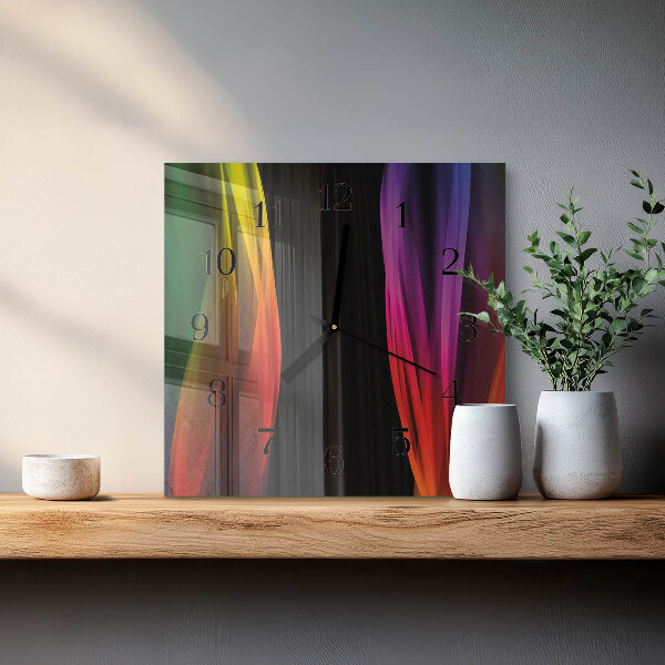 Square wall clock Abstraction