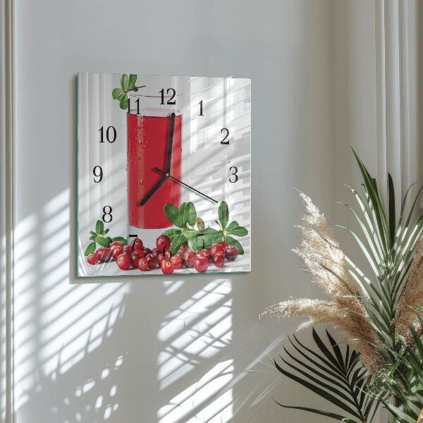 Square wall clock Cranberries