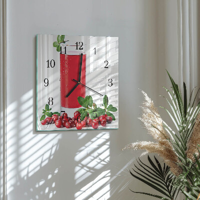 Square wall clock Cranberries