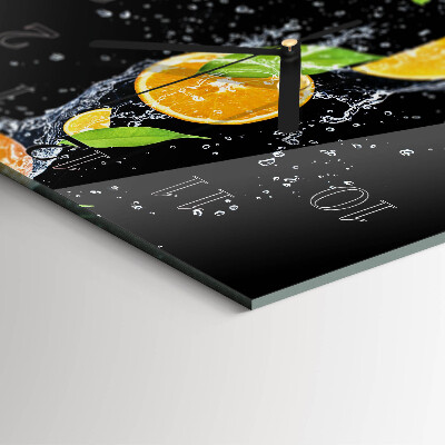 Square wall clock Oranges