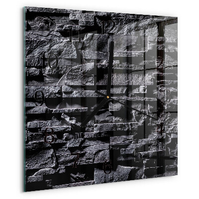 Square wall clock Stones
