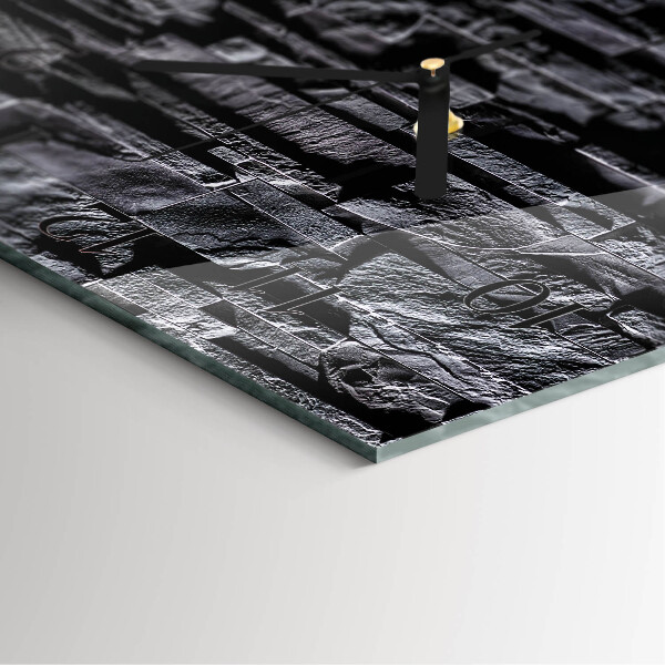 Square wall clock Stones