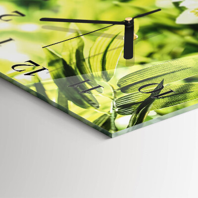 Square wall clock Nature