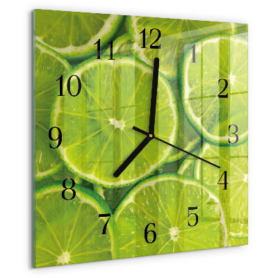 Square wall clock Calcium carbonate
