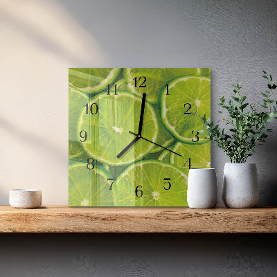 Square wall clock Calcium carbonate