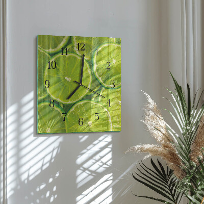 Square wall clock Calcium carbonate