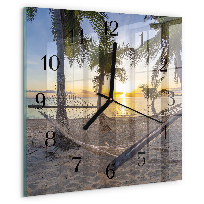 Square wall clock Hammock