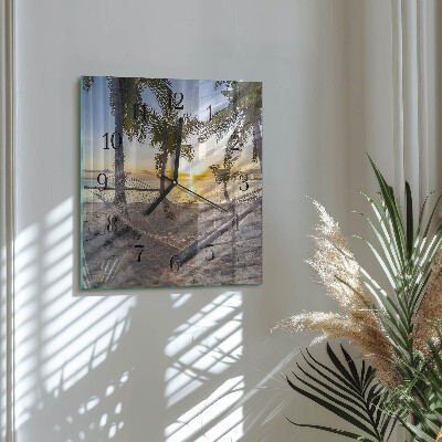 Square wall clock Hammock