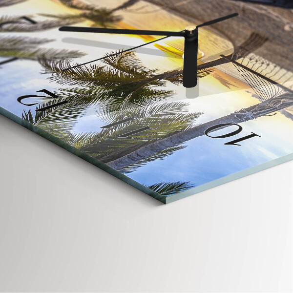 Square wall clock Hammock