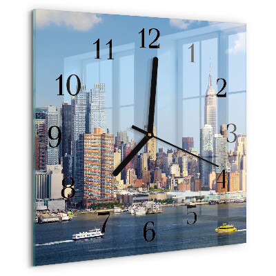 Square wall clock Horizon