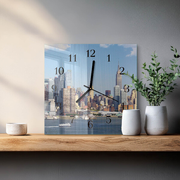 Square wall clock Horizon